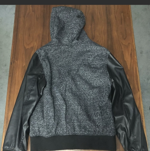 Men's LG Hawk Leather Sleeved Jacket - Picture 2 of 3